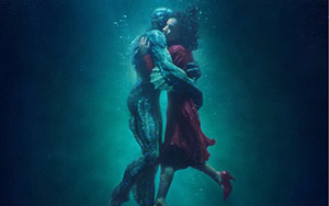 Hollywood drama/fantasy,The Shape of Water feat. Doug Jones & Sally Hawkins